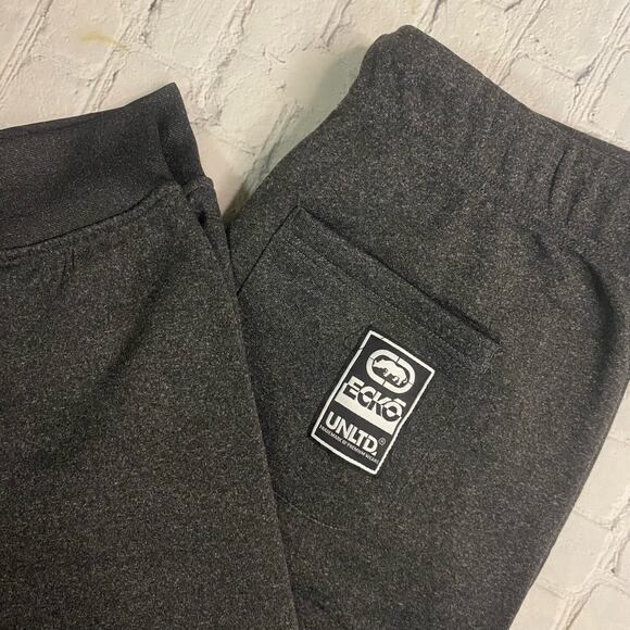 Men’s eckõ unitd XL rhino joggers gray sweats Y2K  polyester punk skater metal - Picture 3 of 10